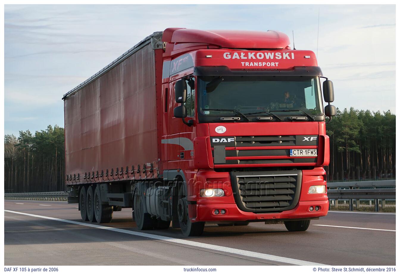 DAF XF 105 à partir de 2006 Photo décembre 2016