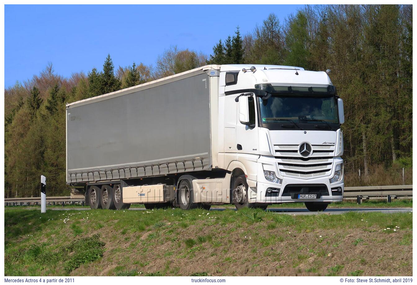 Mercedes Actros 4 a partir de 2011 Foto abril 2019