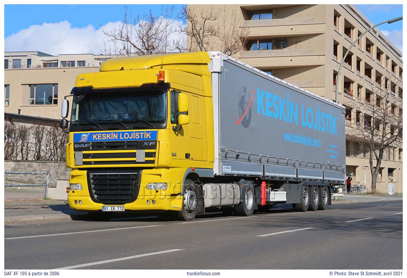 DAF XF 105 à partir de 2006 Photo avril 2021