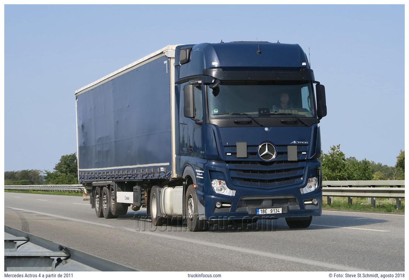 Mercedes Actros 4 a partir de 2011 Foto agosto 2018