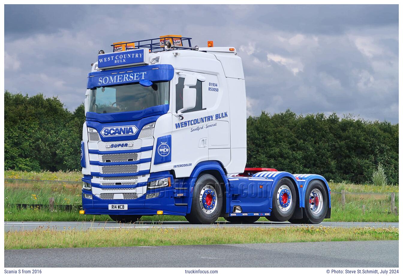 Scania S from 2016 Photo July 2024