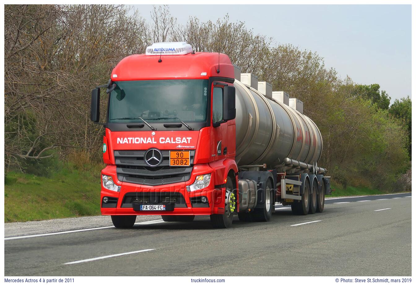 Mercedes Actros 4 à partir de 2011 Photo mars 2019