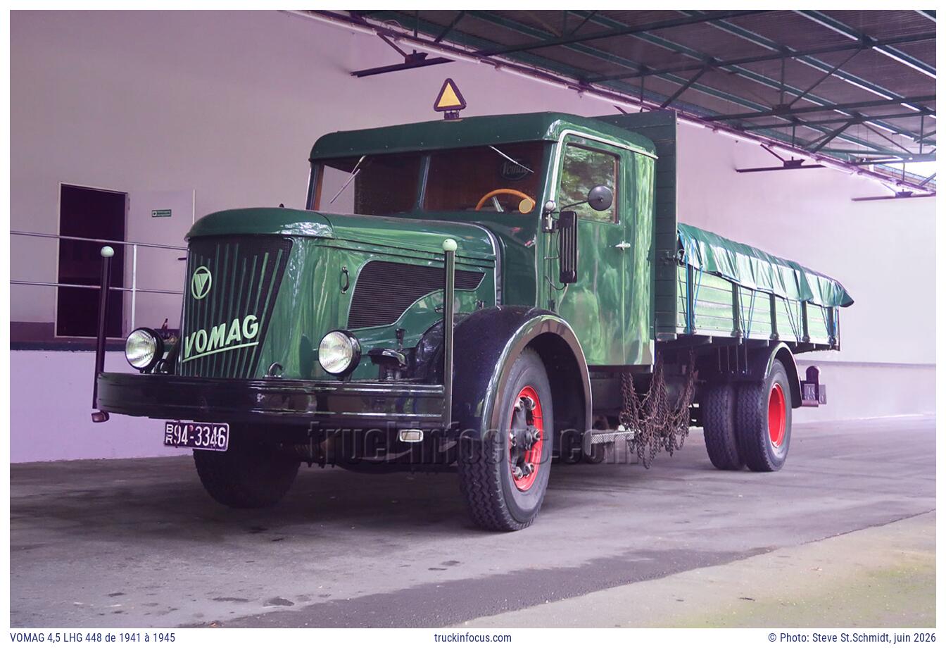 VOMAG 4,5 LHG 448 de 1941 à 1945 Photo juin 2026