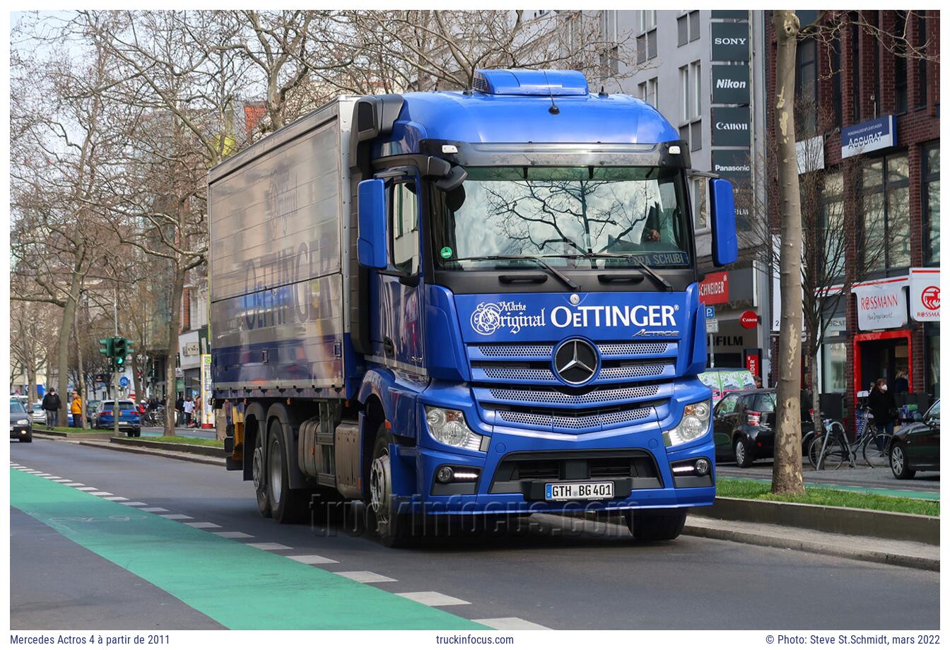 Mercedes Actros 4 à partir de 2011 Photo mars 2022