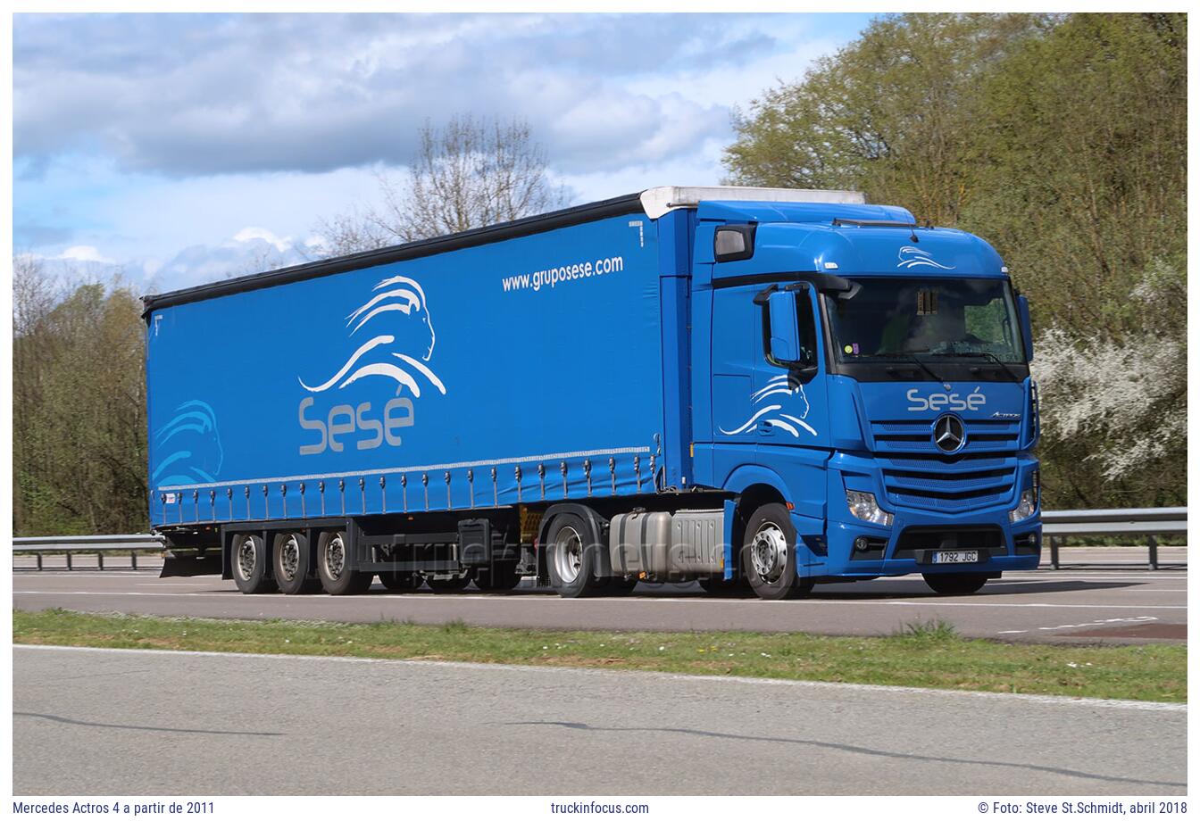 Mercedes Actros 4 a partir de 2011 Foto abril 2018