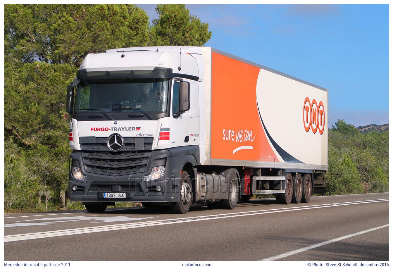 Mercedes Actros 4 à partir de 2011 Photo décembre 2016