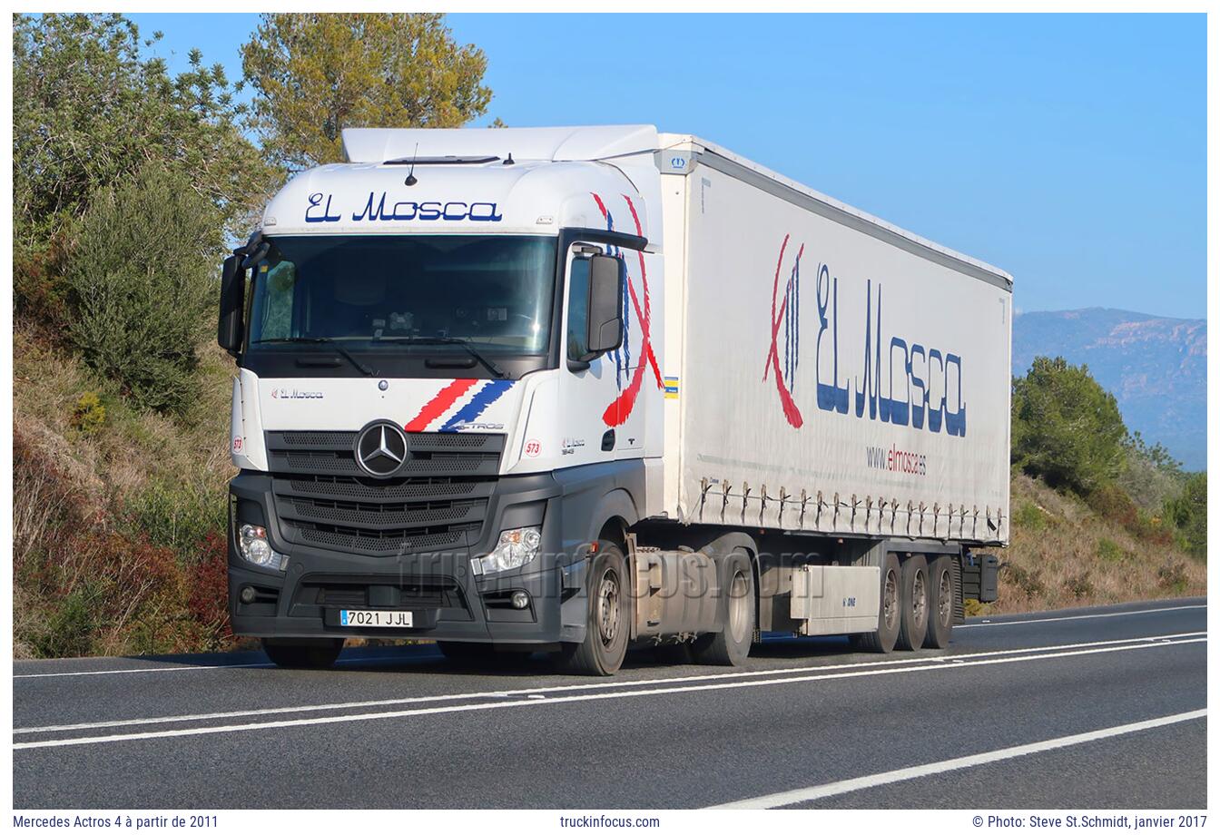 Mercedes Actros 4 à partir de 2011 Photo janvier 2017