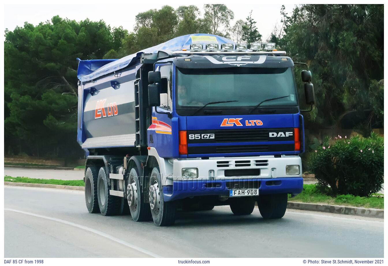 DAF 85 CF from 1998 Photo November 2021