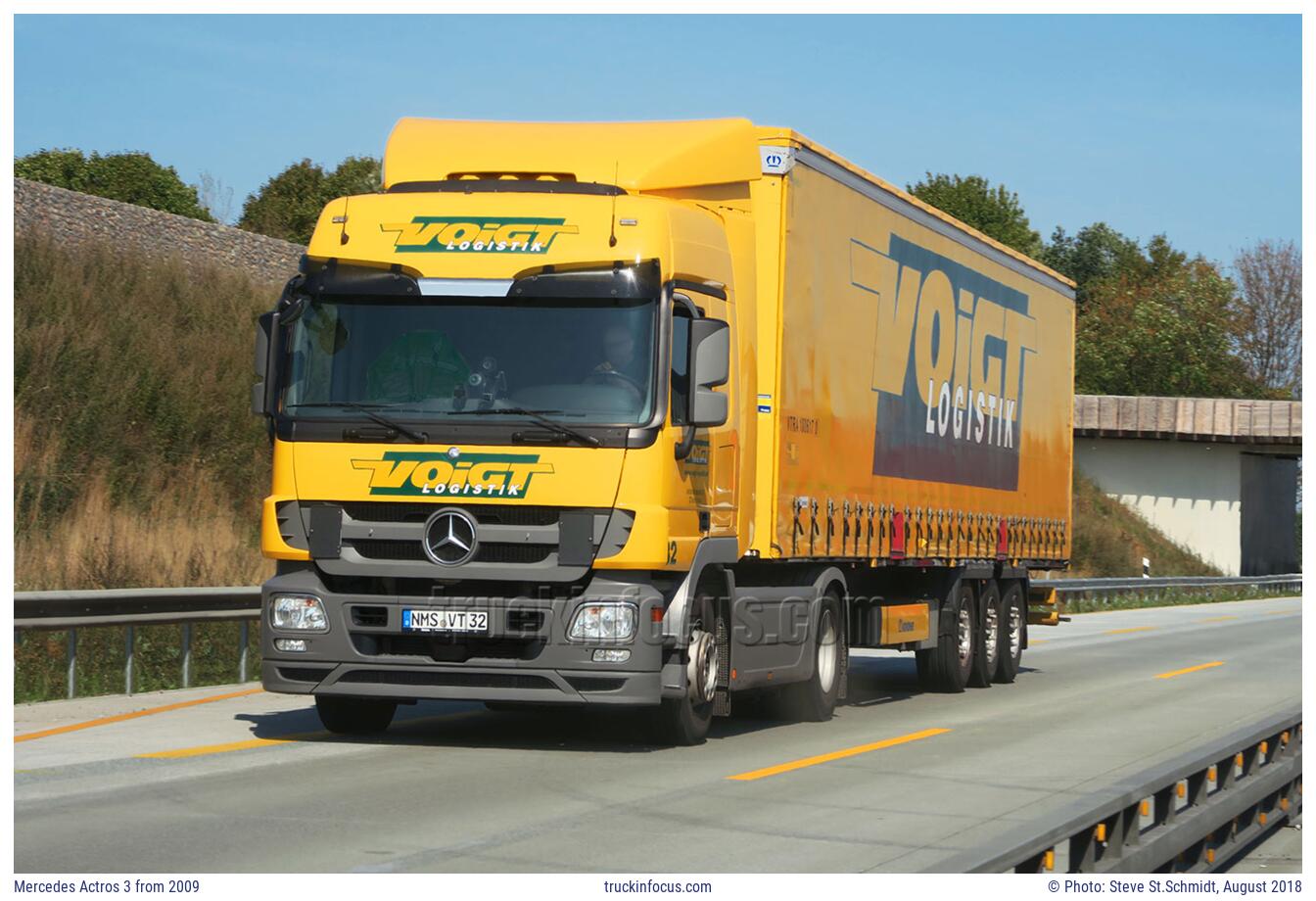 Mercedes Actros 3 from 2009 Photo August 2018