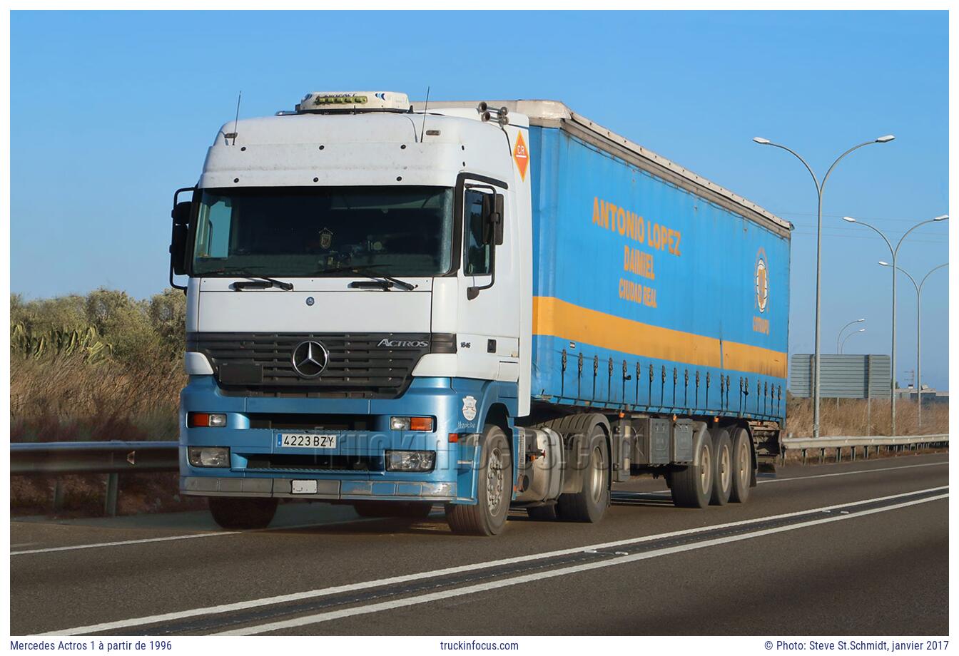 Mercedes Actros 1 à partir de 1996 Photo janvier 2017