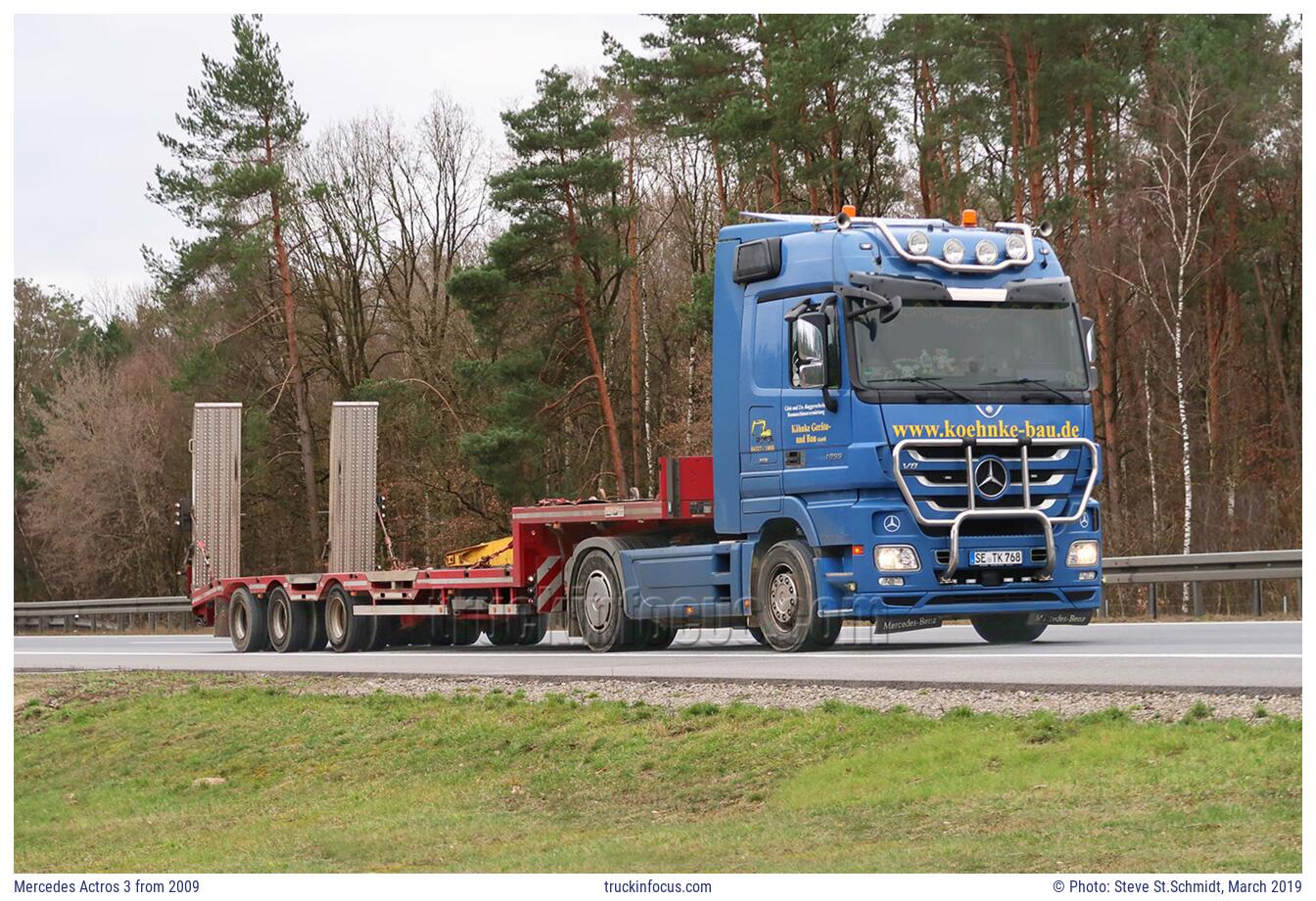 Mercedes Actros 3 from 2009 Photo March 2019