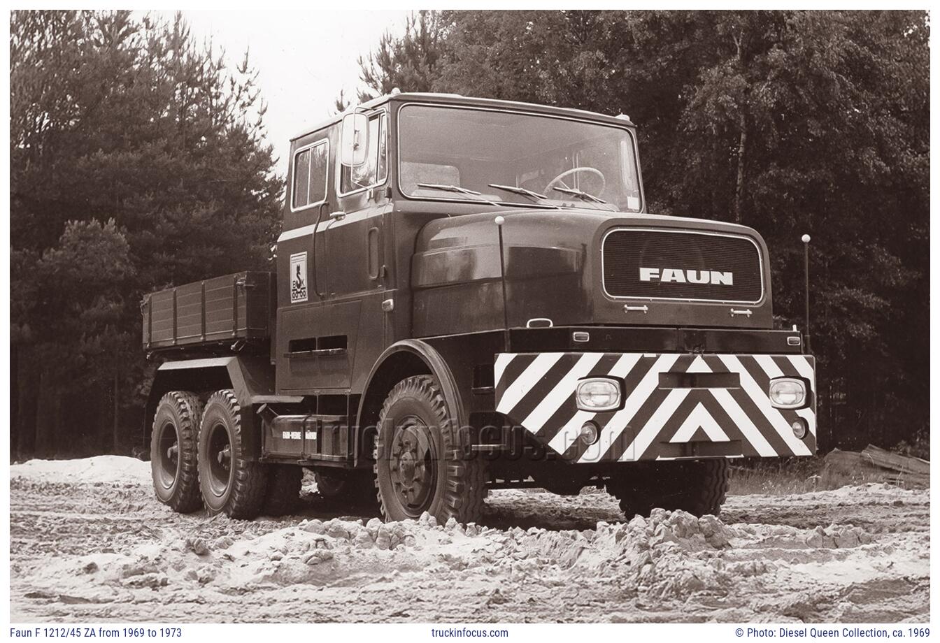 Faun F 1212/45 ZA from 1969 to 1973 Photo ca. 1969
