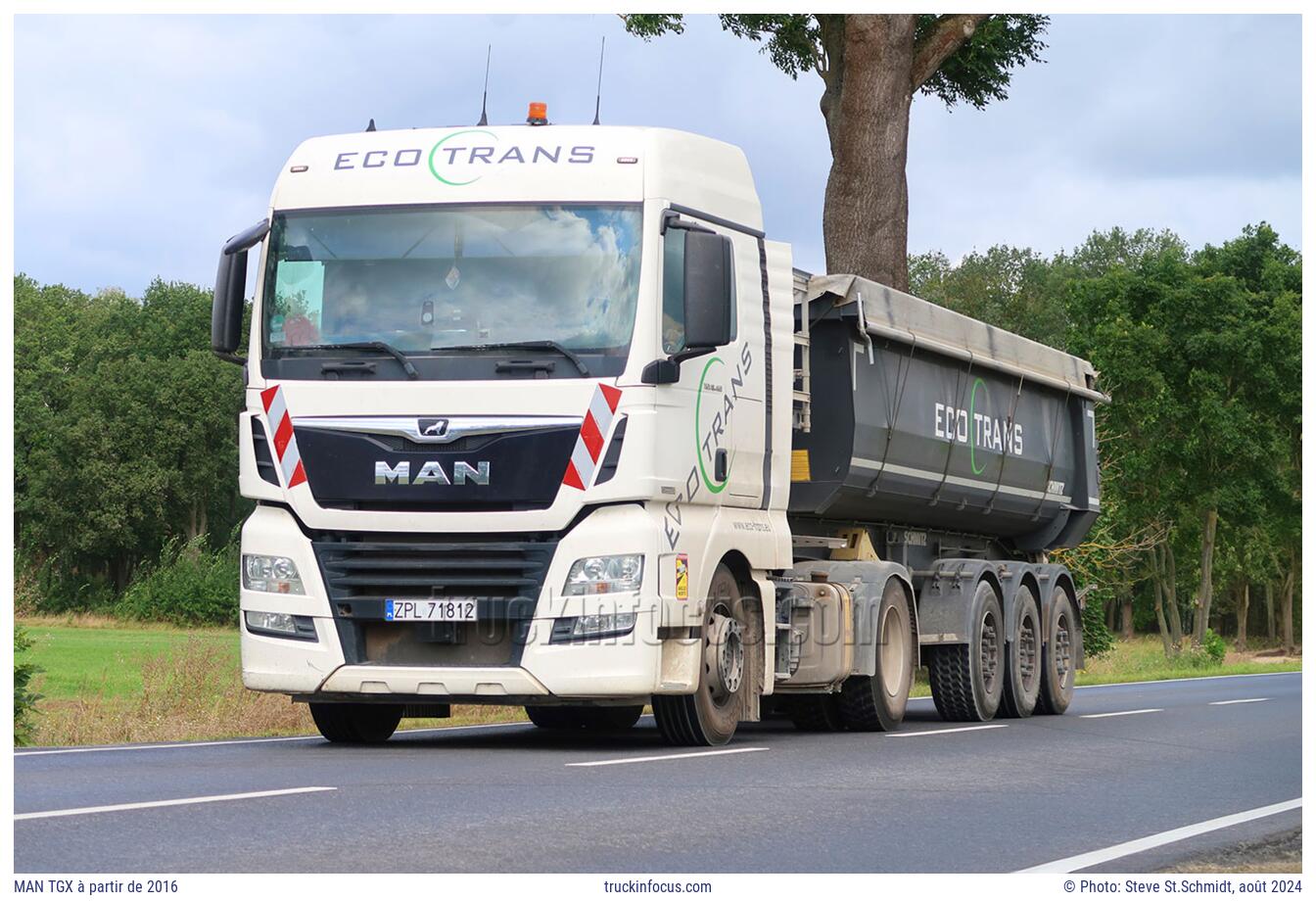 MAN TGX à partir de 2016 Photo août 2024