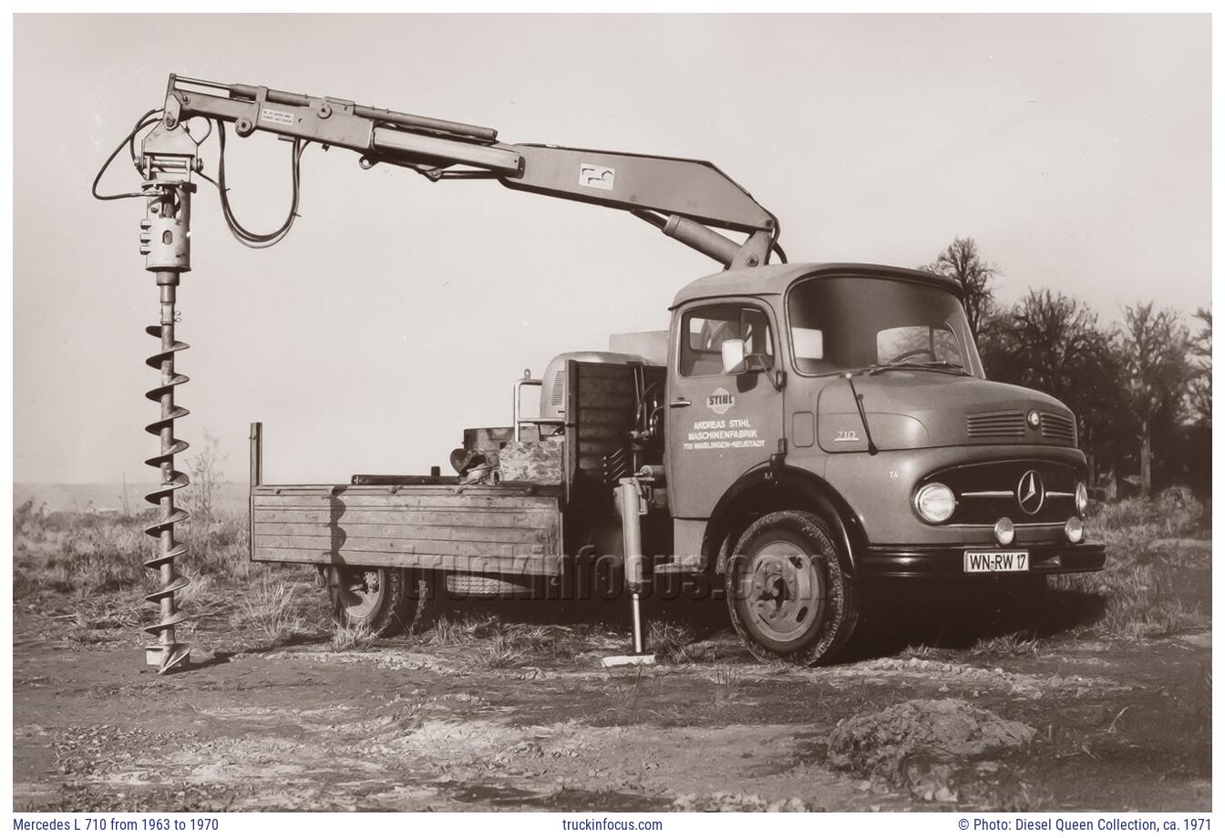 Mercedes L 710 from 1963 to 1970 Photo ca. 1971