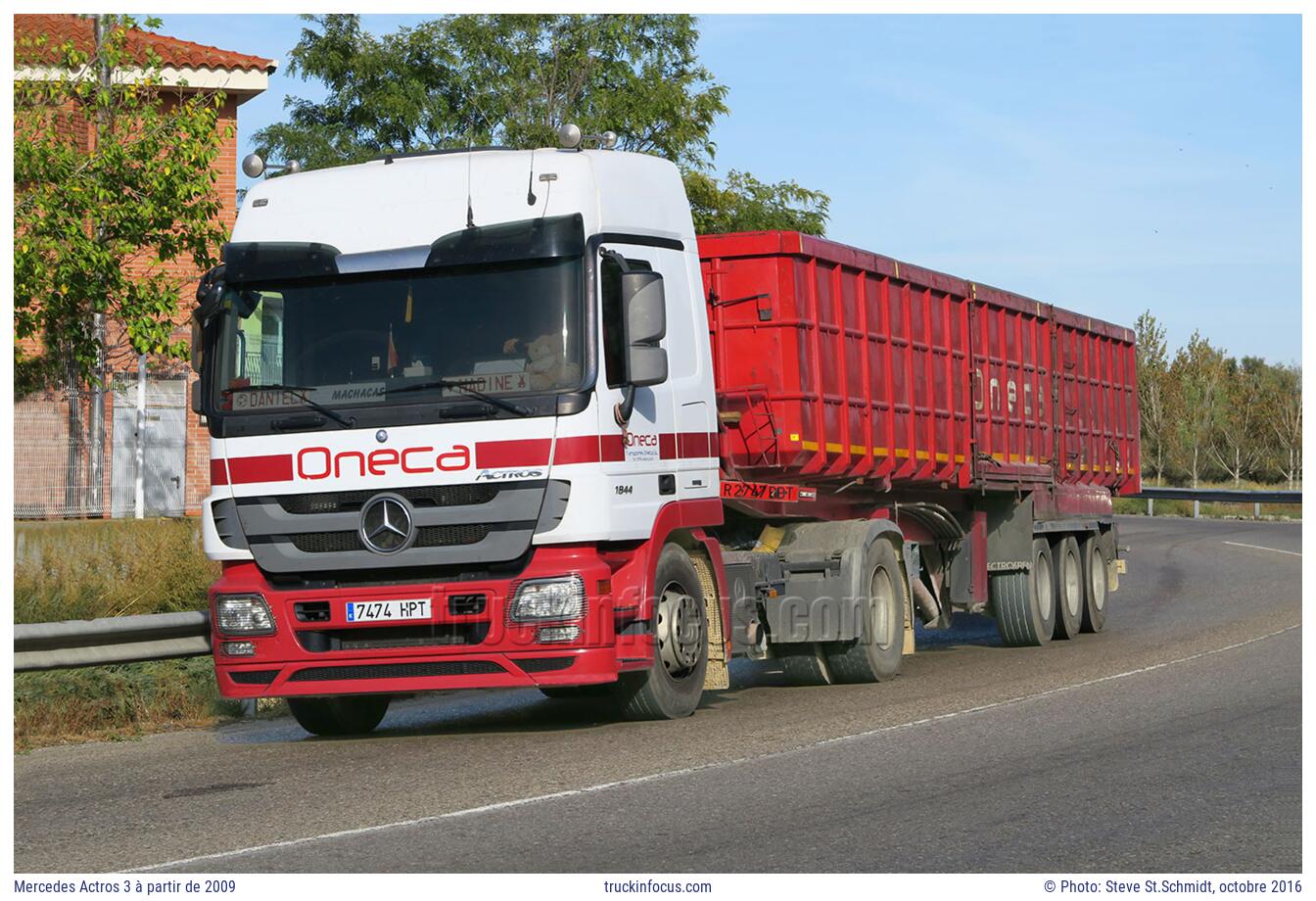 Mercedes Actros 3 à partir de 2009 Photo octobre 2016