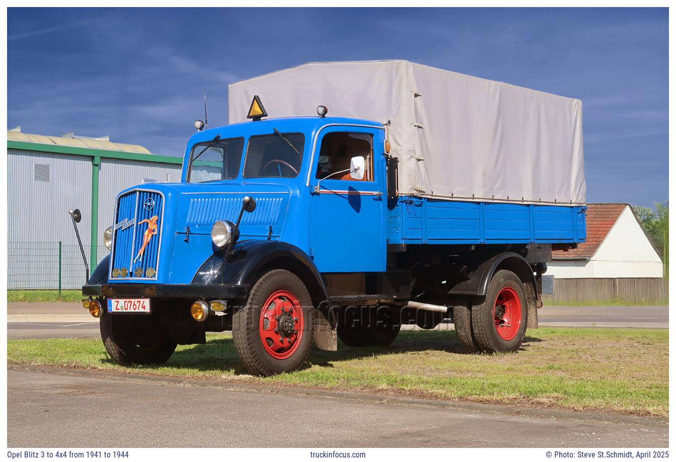 Opel Blitz 3 to 4x4 from 1941 to 1944 Photo April 2025