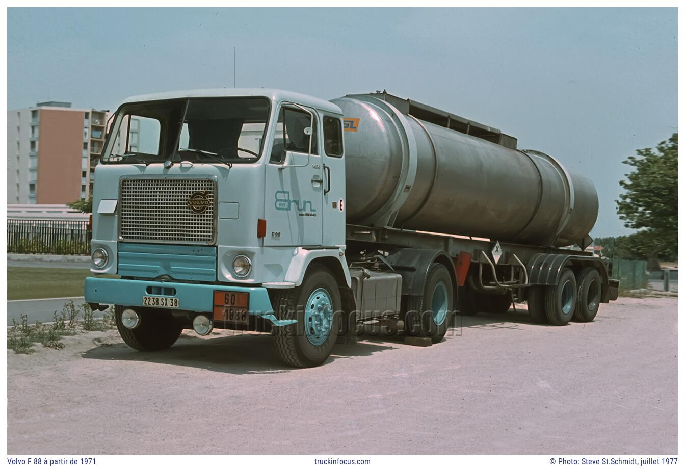 Volvo F 88 à partir de 1971 Photo juillet 1977