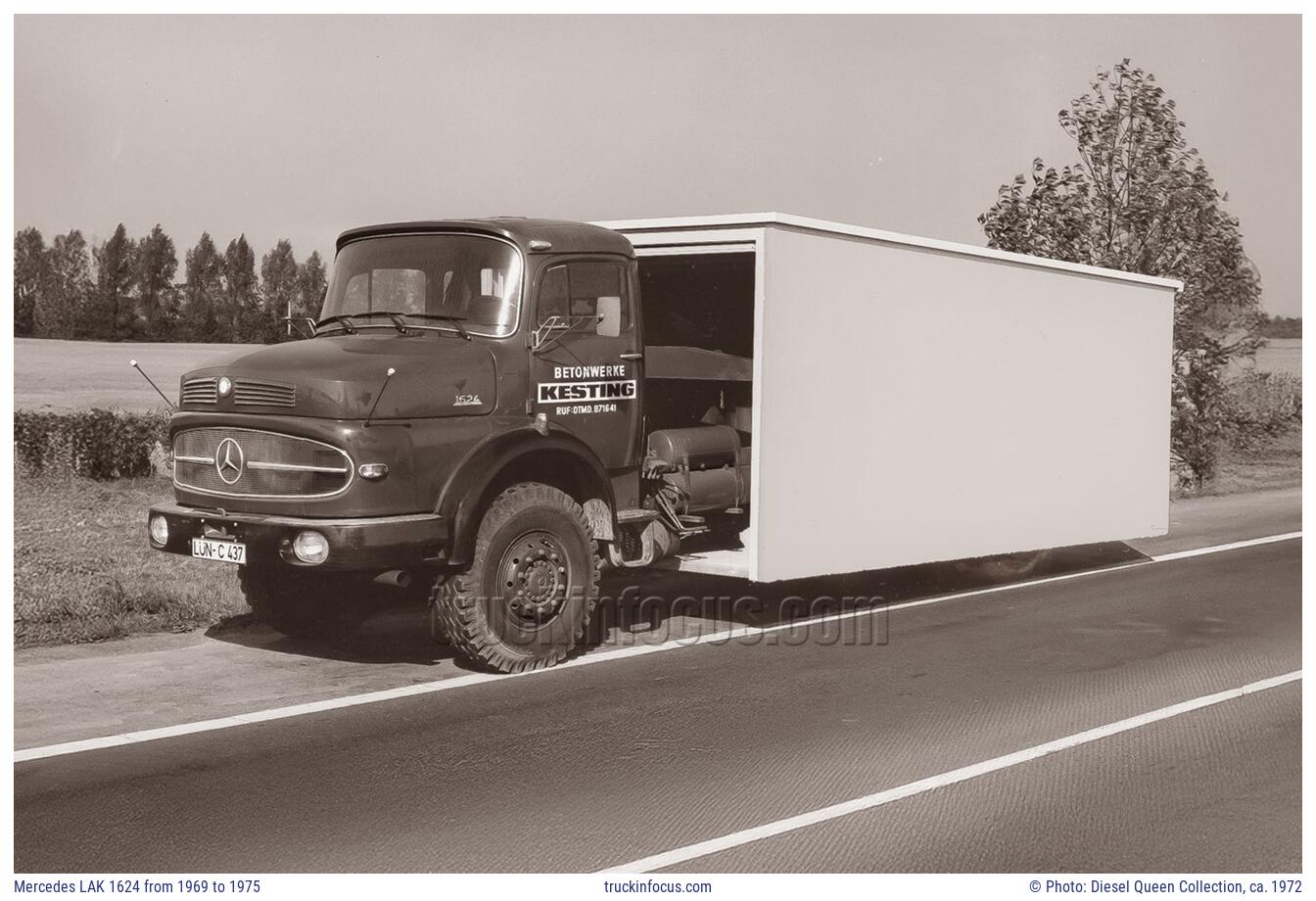 Mercedes LAK 1624 from 1969 to 1975 Photo ca. 1972
