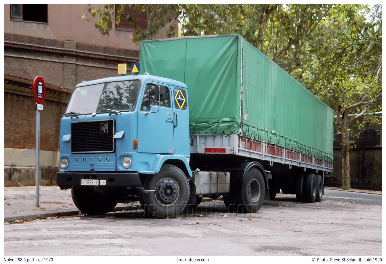 Volvo F88 à partir de 1973 Photo août 1990