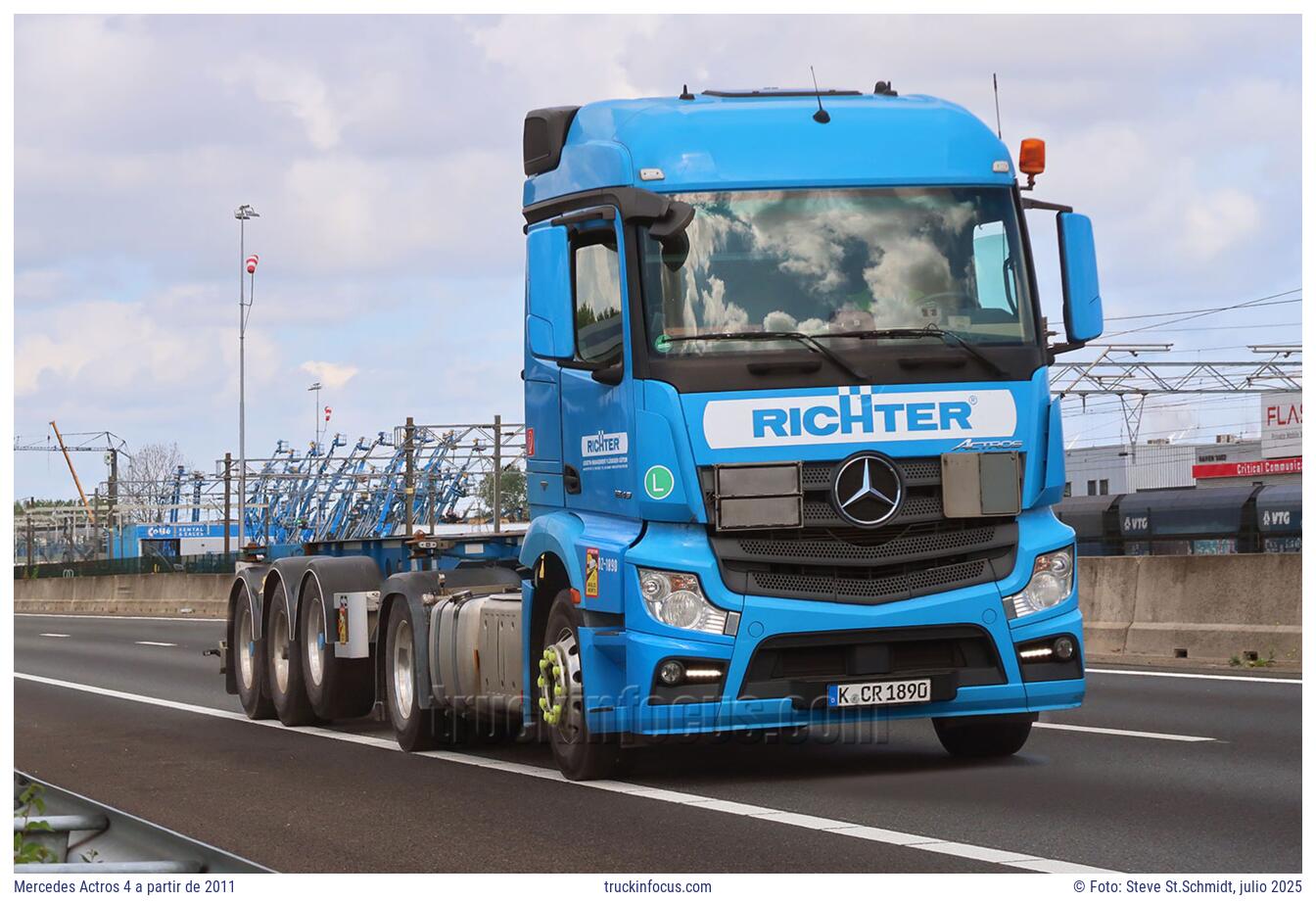 Mercedes Actros 4 a partir de 2011 Foto julio 2025