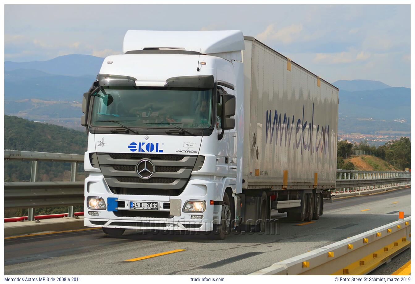 Mercedes Actros MP 3 de 2008 a 2011 Foto marzo 2019