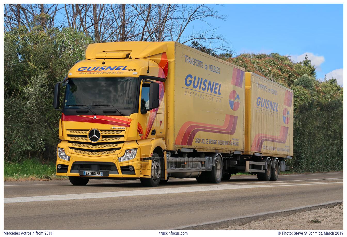 Mercedes Actros 4 from 2011 Photo March 2019