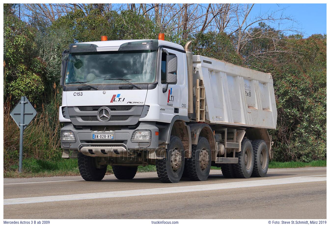 Mercedes Actros 3 B ab 2009 Foto März 2019