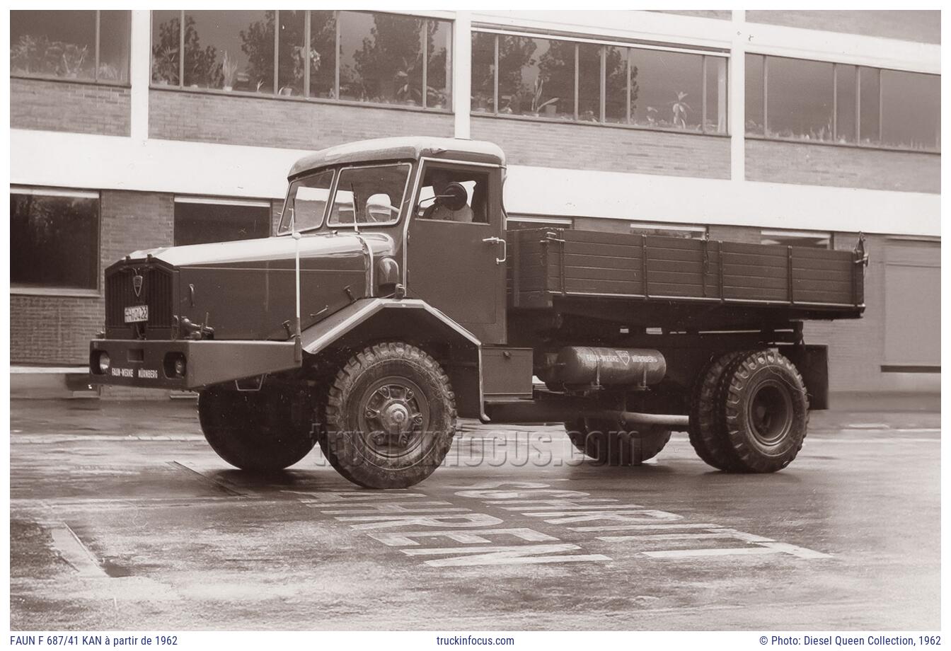 FAUN F 687/41 KAN à partir de 1962 Photo 1962