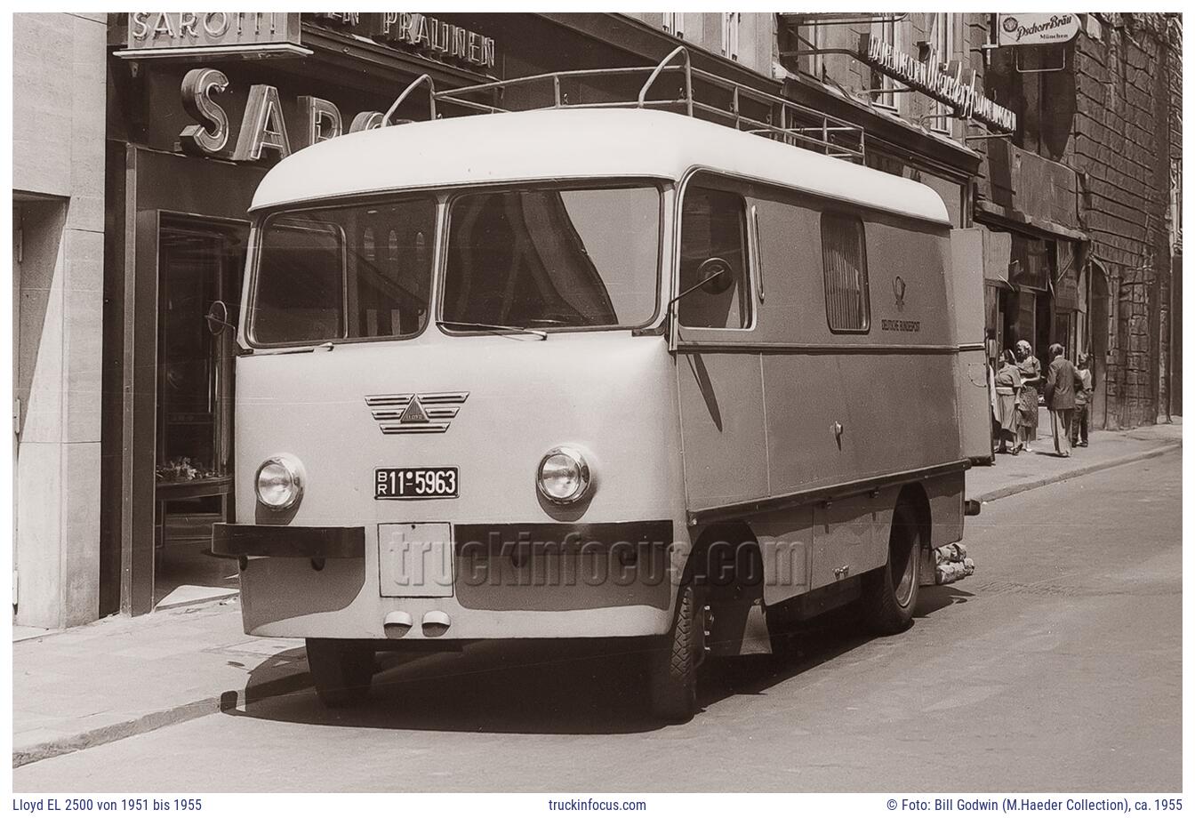 Lloyd EL 2500 von 1951 bis 1955 Foto ca. 1955