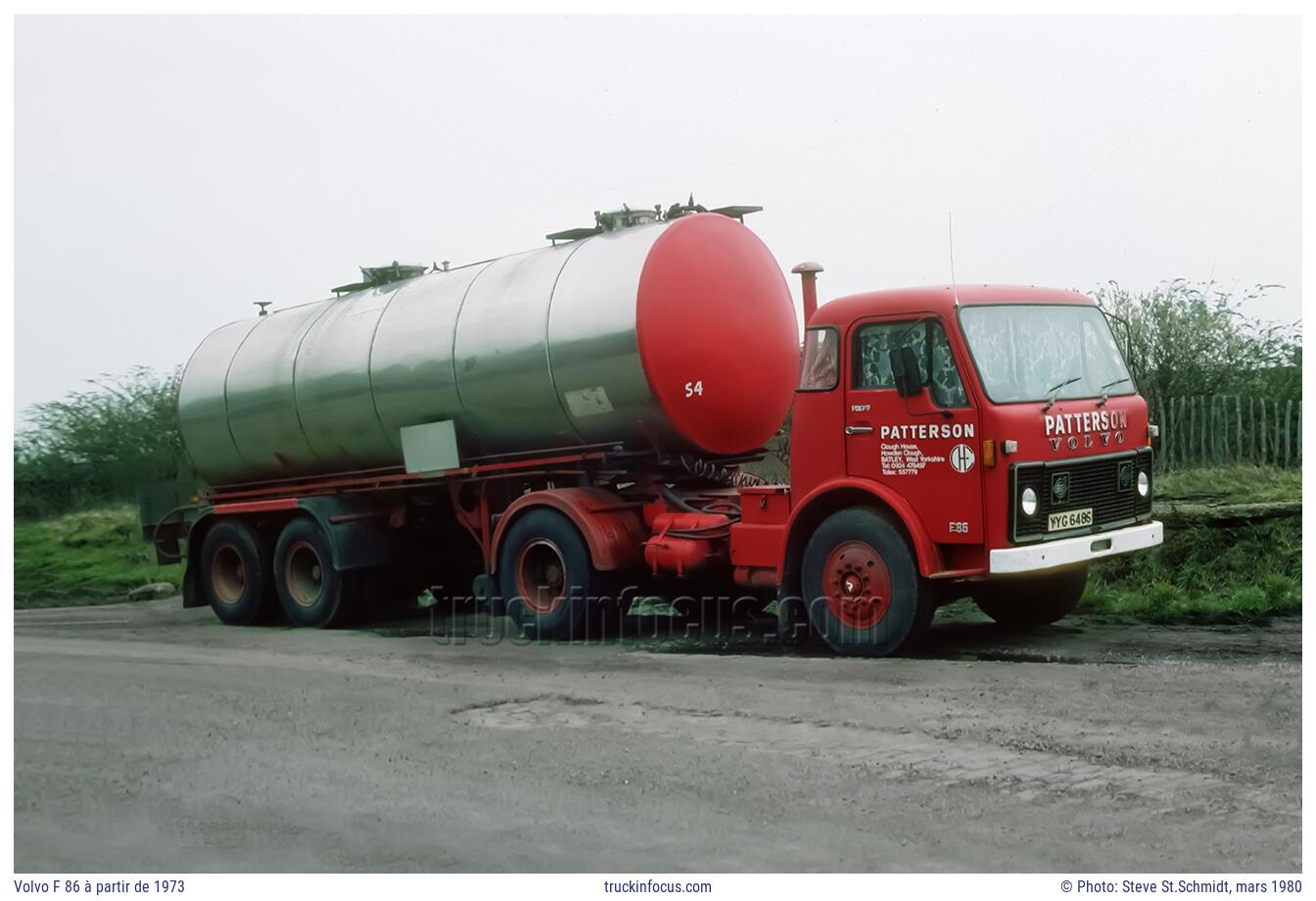 Volvo F 86 à partir de 1973 Photo mars 1980