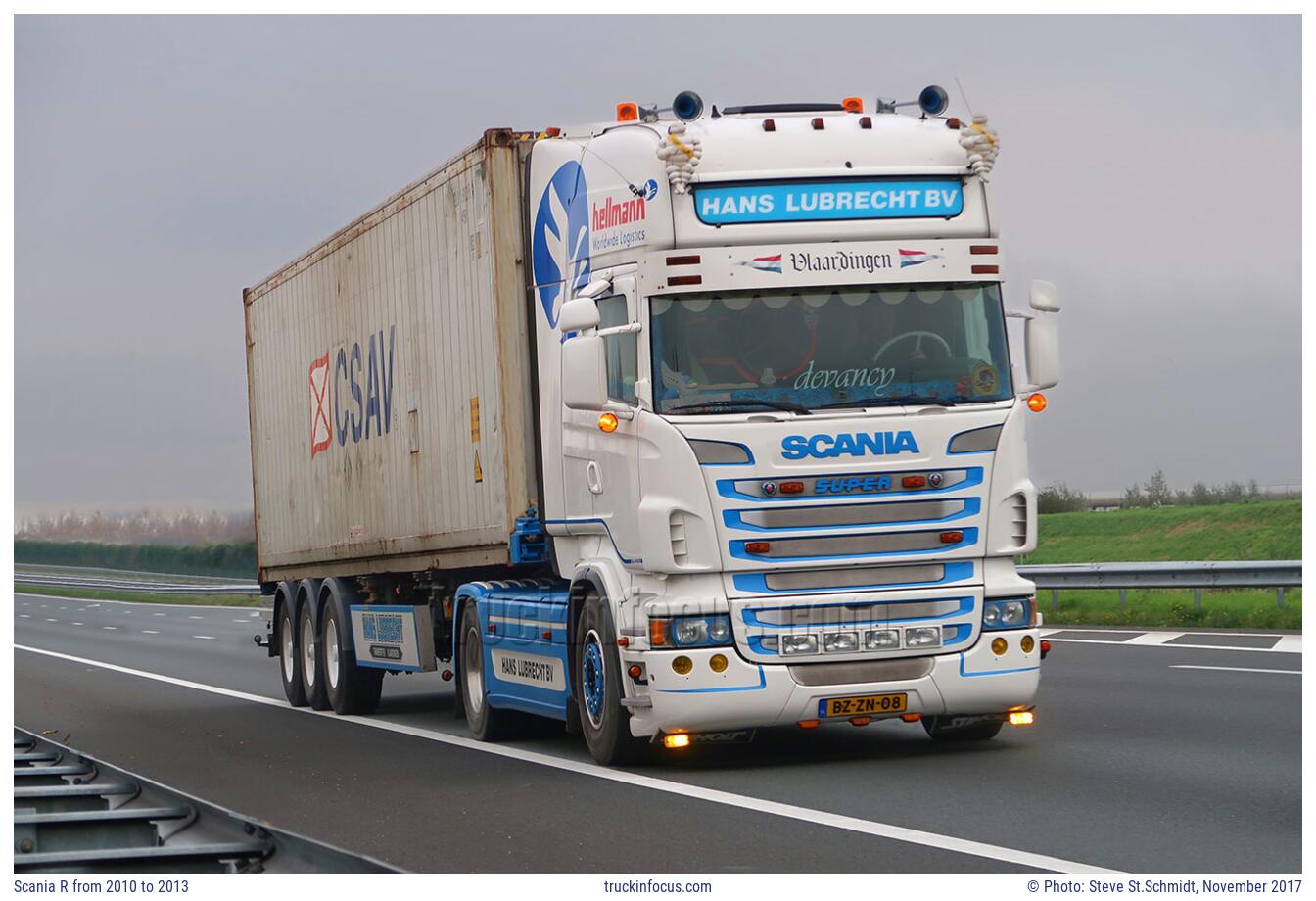 Scania R from 2010 to 2013 Photo November 2017