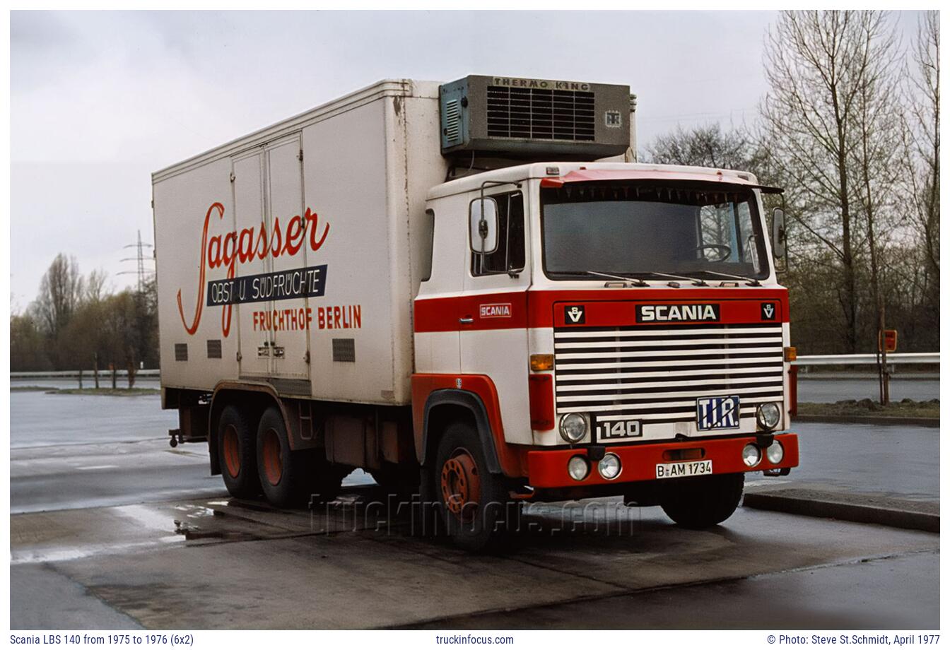 Scania LBS 140 from 1975 to 1976 (6x2) Photo April 1977