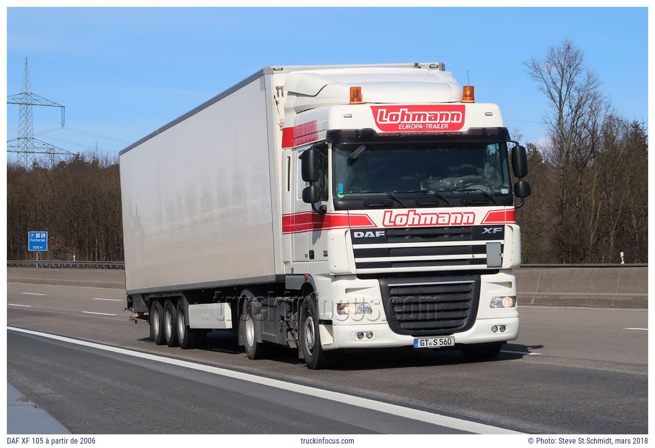 DAF XF 105 à partir de 2006 Photo mars 2018