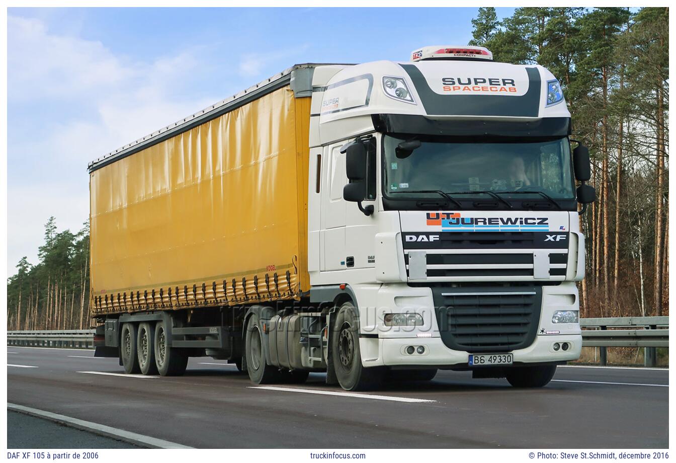 DAF XF 105 à partir de 2006 Photo décembre 2016