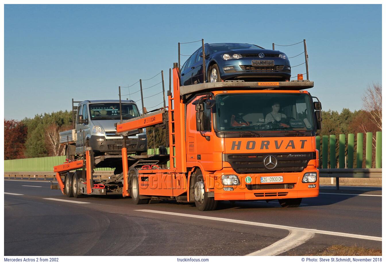 Mercedes Actros 2 from 2002 Photo November 2018