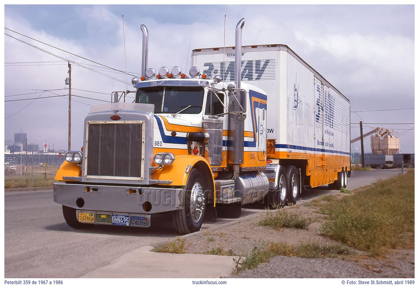 Peterbilt 359 de 1967 a 1986 Foto abril 1989