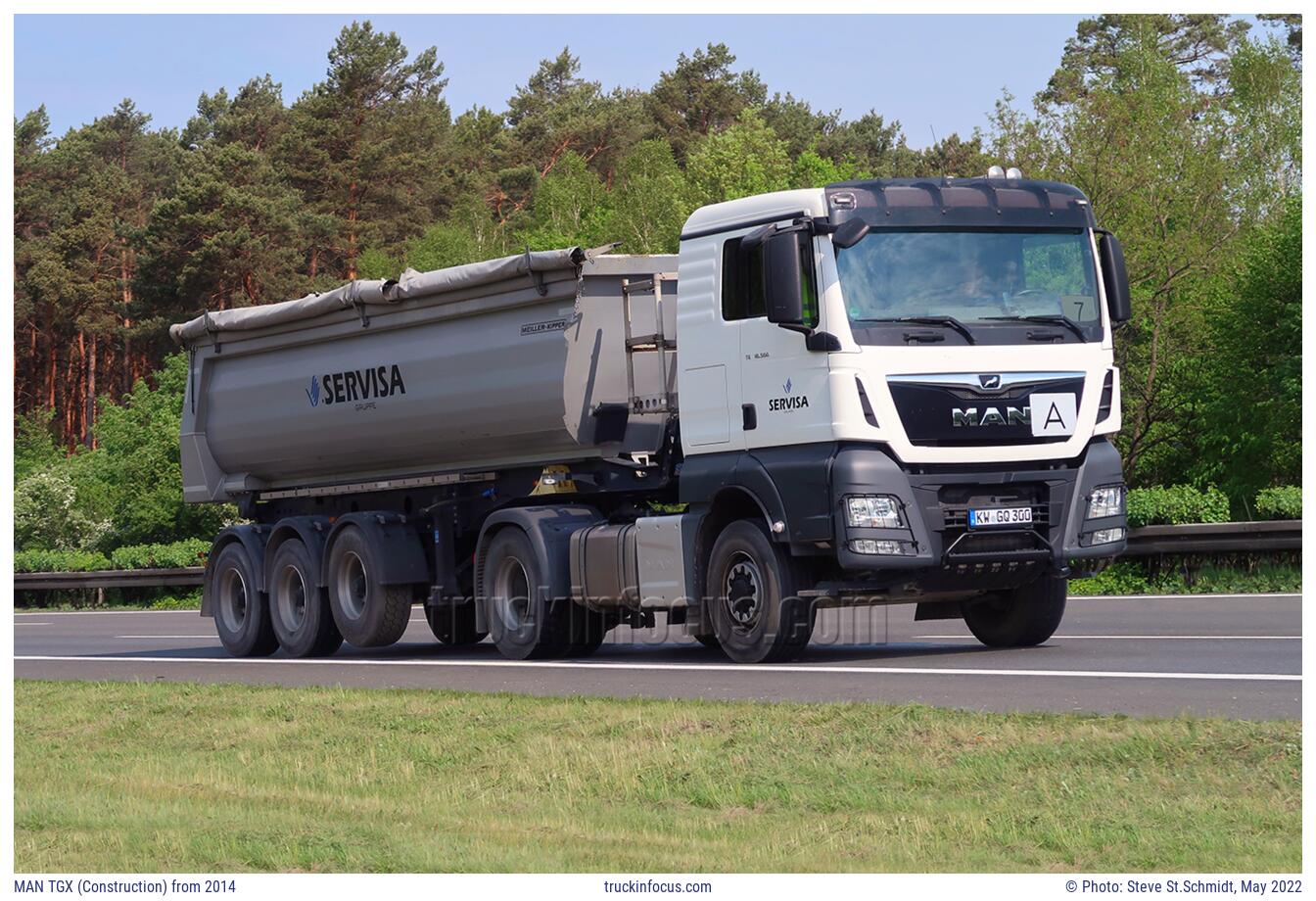 MAN TGX (Construction) from 2014 Photo May 2022