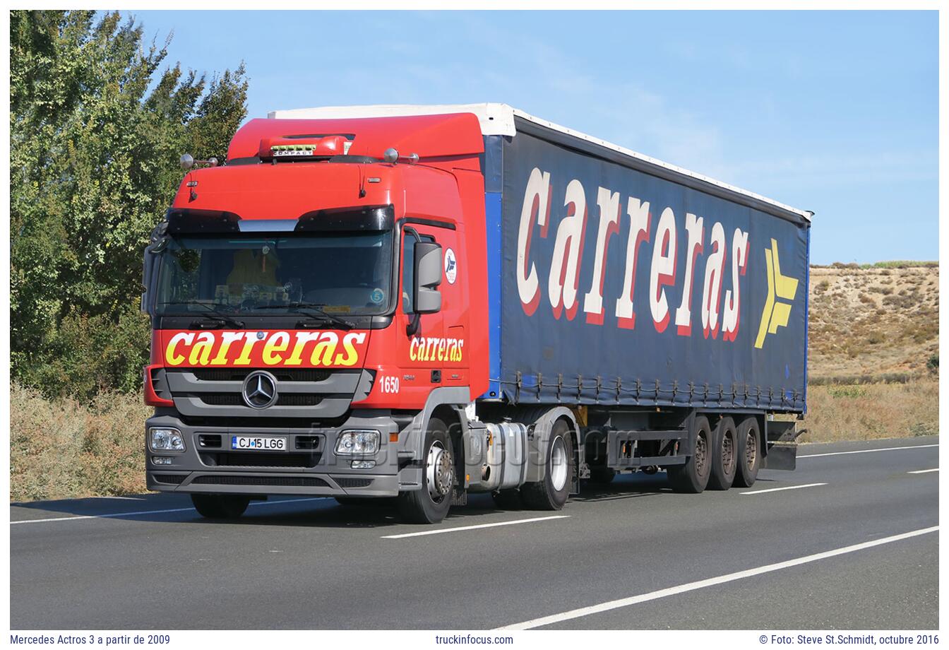 Mercedes Actros 3 a partir de 2009 Foto octubre 2016