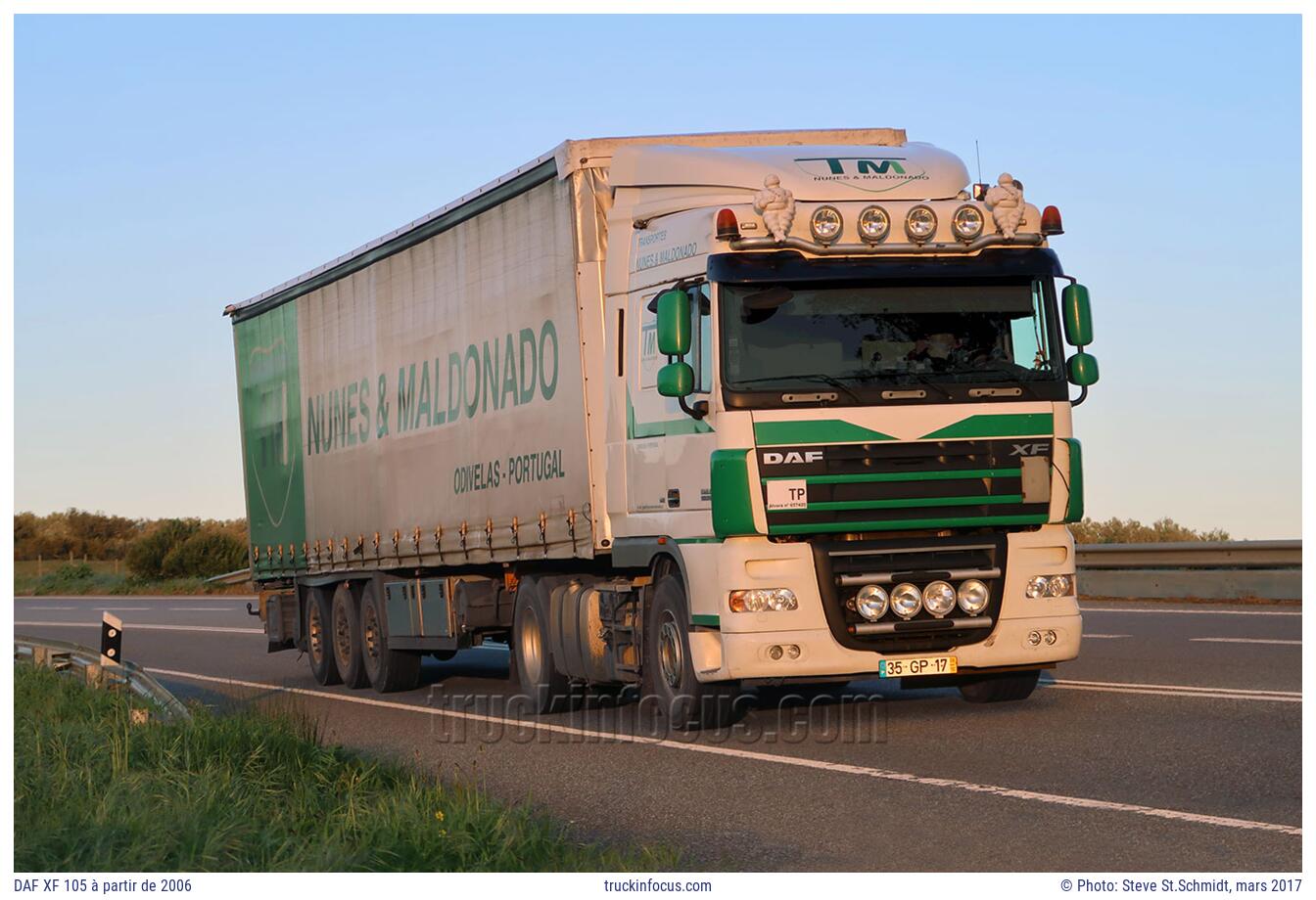 DAF XF 105 à partir de 2006 Photo mars 2017