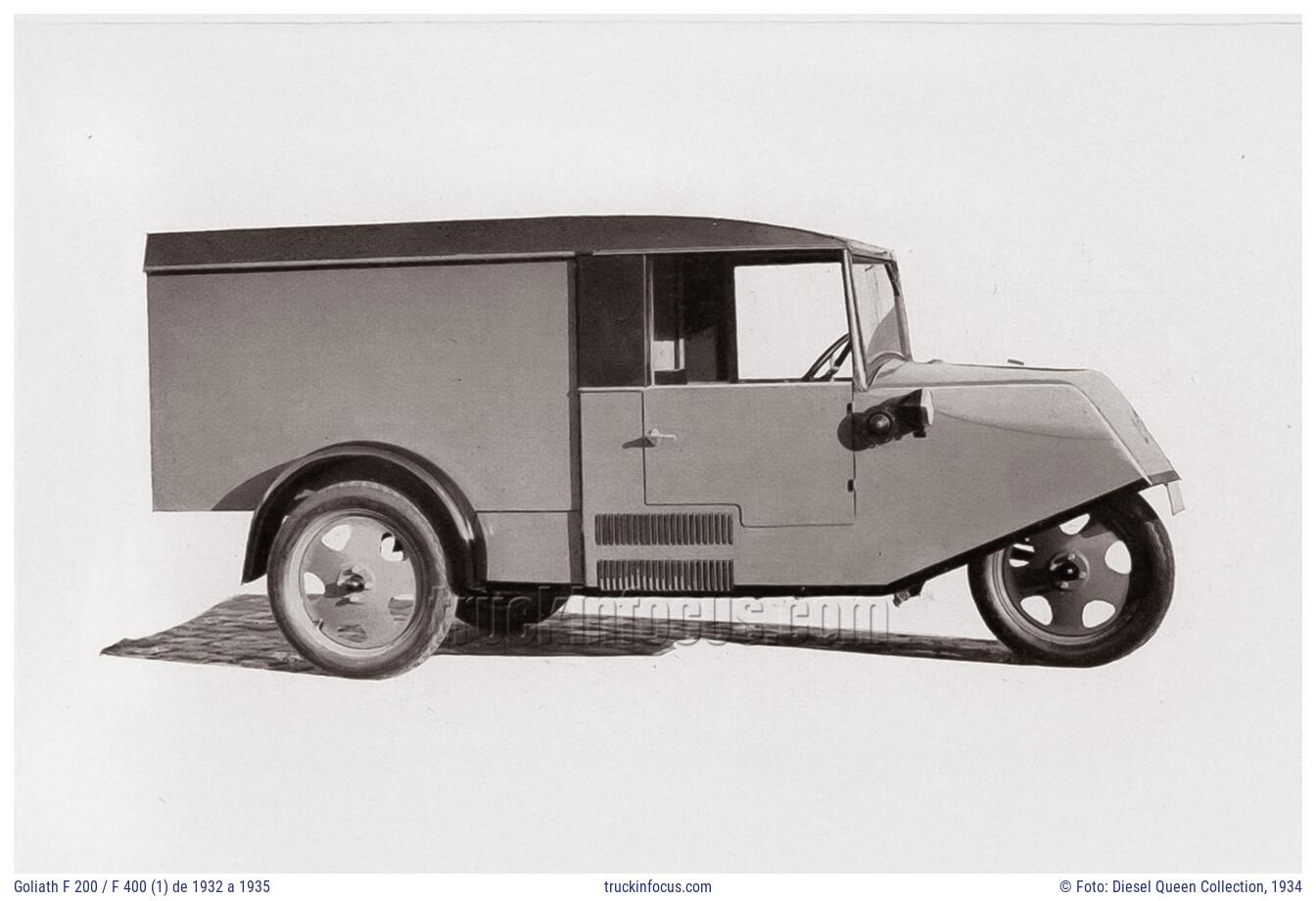 Goliath F 200 / F 400 (1) de 1932 a 1935 Foto 1934