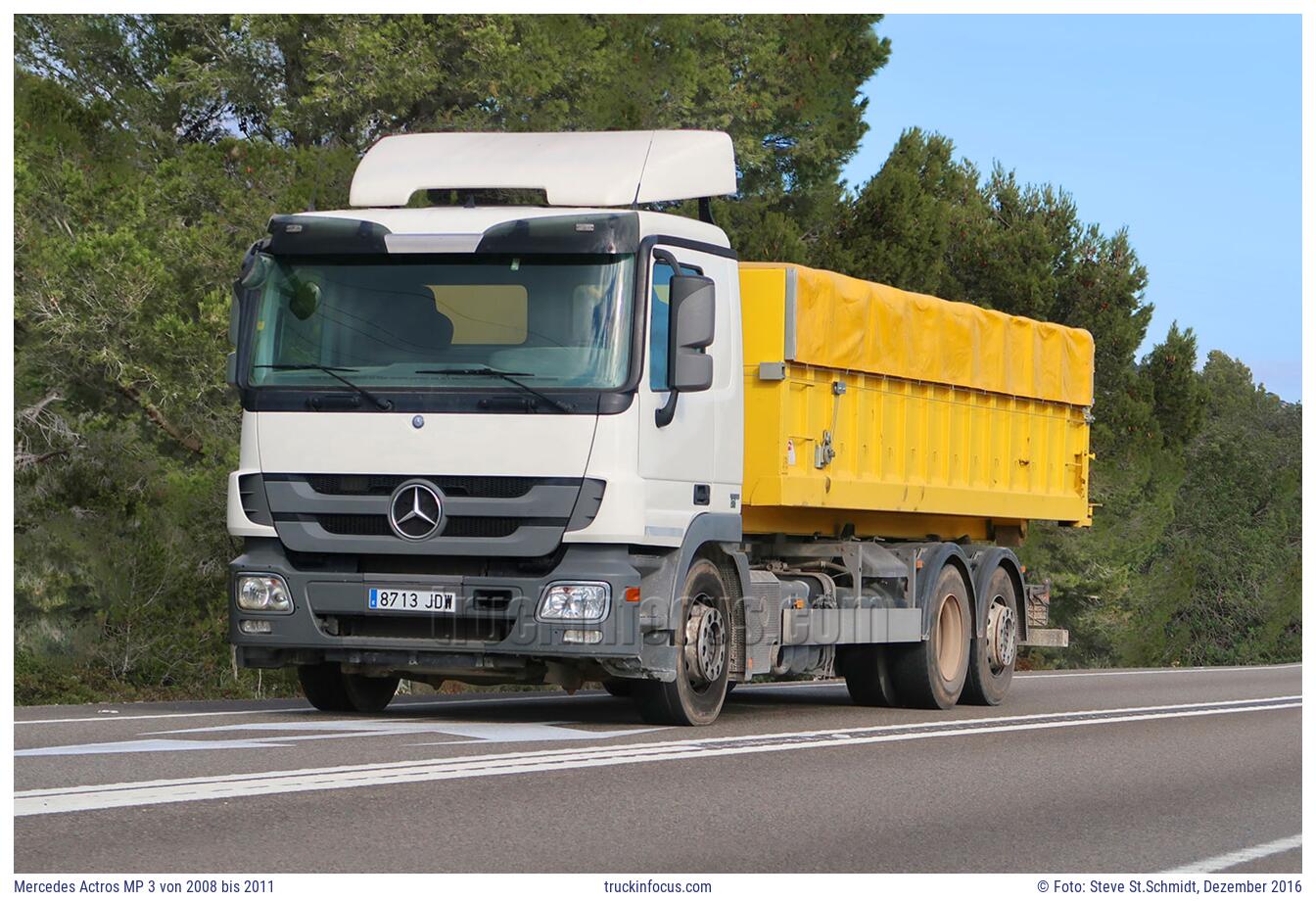 Mercedes Actros MP 3 von 2008 bis 2011 Foto Dezember 2016