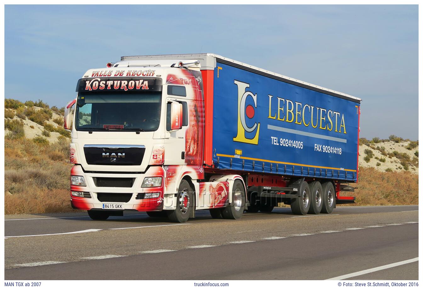 MAN TGX ab 2007 Foto Oktober 2016