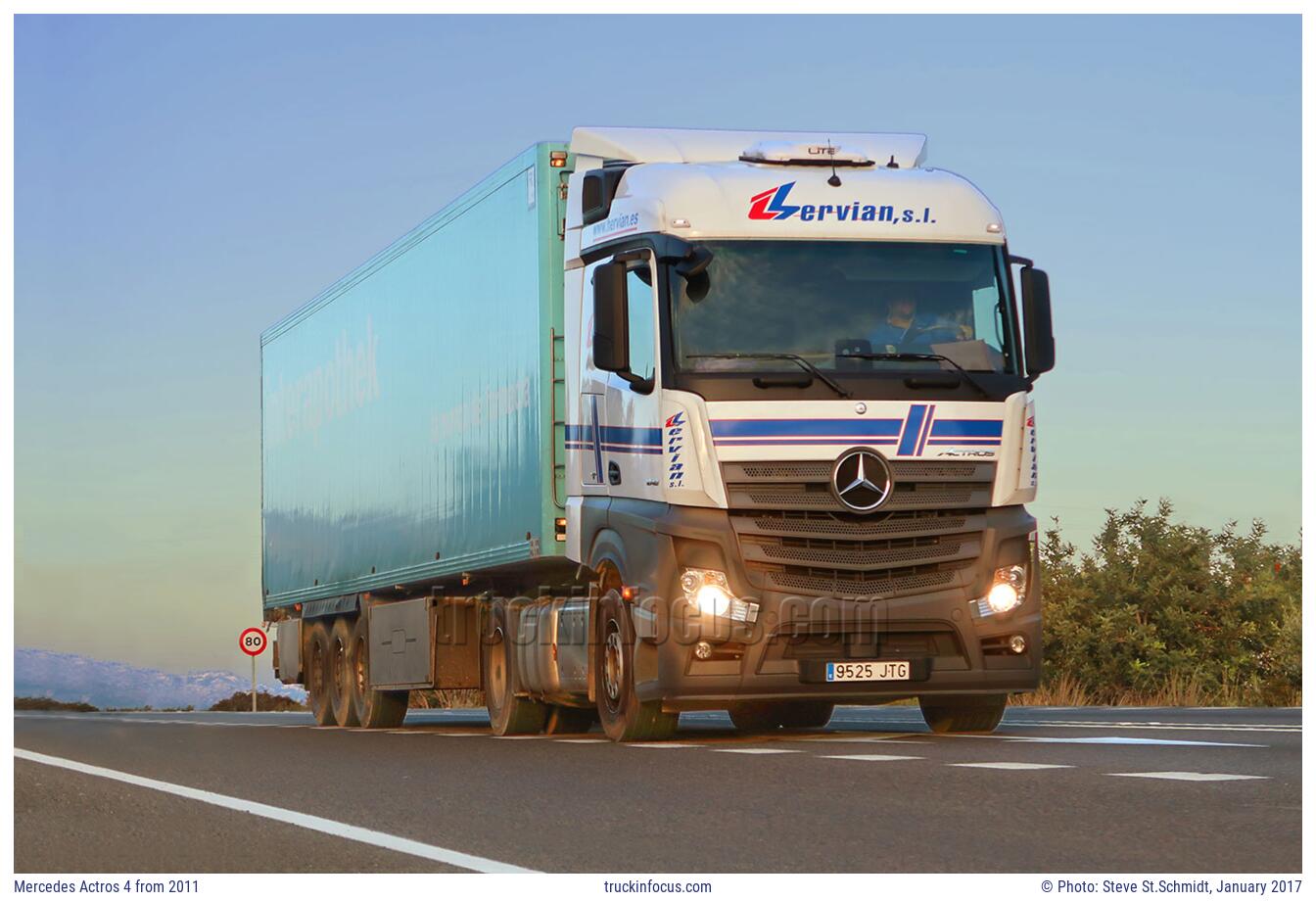 Mercedes Actros 4 from 2011 Photo January 2017