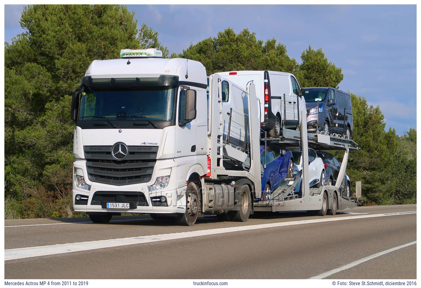 Mercedes Actros MP 4 from 2011 to 2019 Foto diciembre 2016