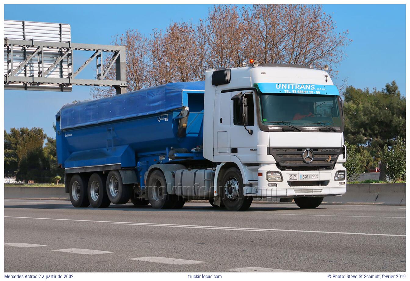 Mercedes Actros 2 à partir de 2002 Photo février 2019