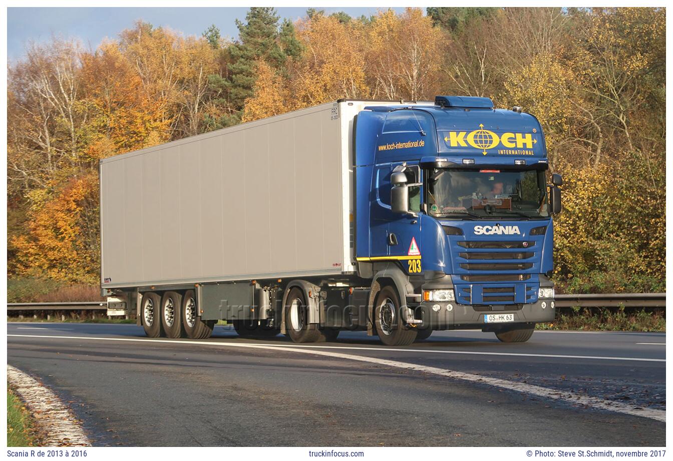 Scania R de 2013 à 2016 Photo novembre 2017