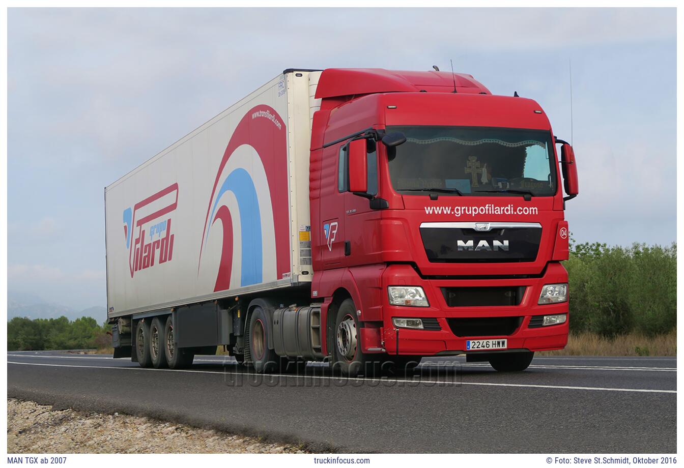 MAN TGX ab 2007 Foto Oktober 2016