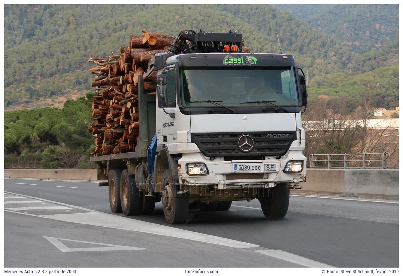 Mercedes Actros 2 B à partir de 2003 Photo février 2019