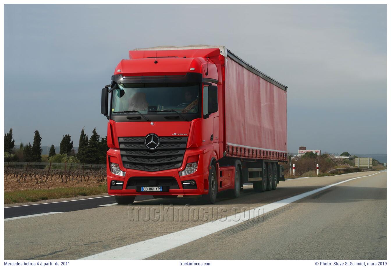 Mercedes Actros 4 à partir de 2011 Photo mars 2019