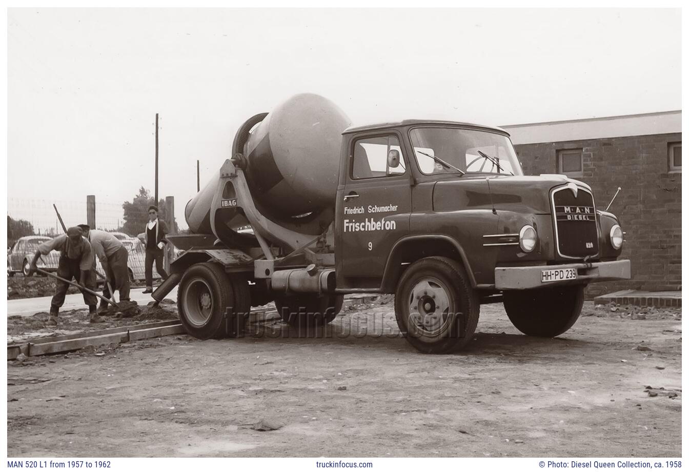 MAN 520 L1 from 1957 to 1962 Photo ca. 1958